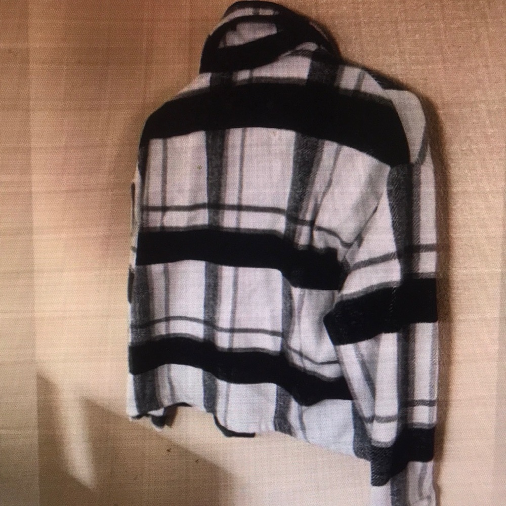 Plaid Button-Up Jacket - Picture 2 of 2